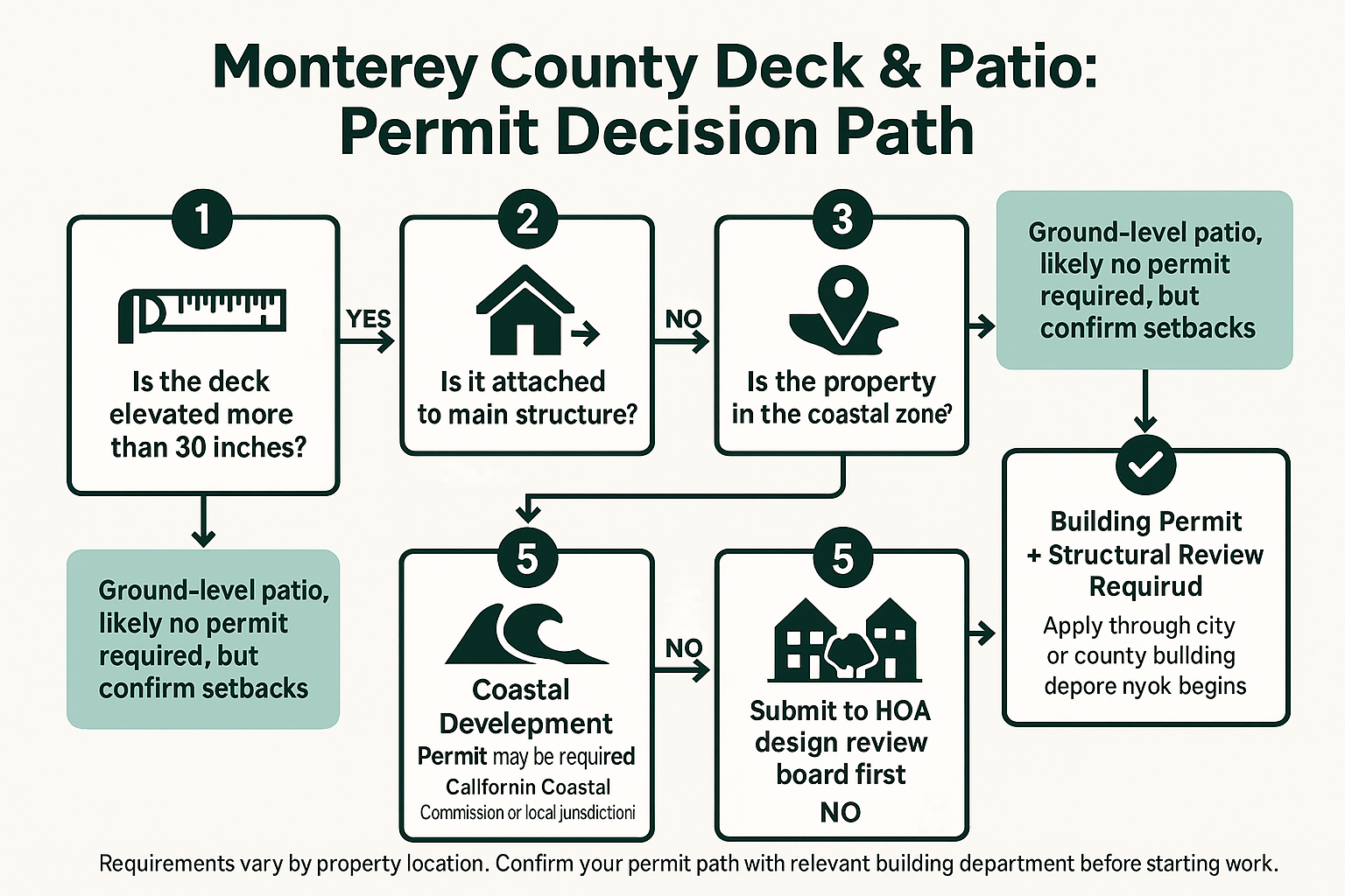 Decks and Patios in Monterey County: What Permits Actually Require